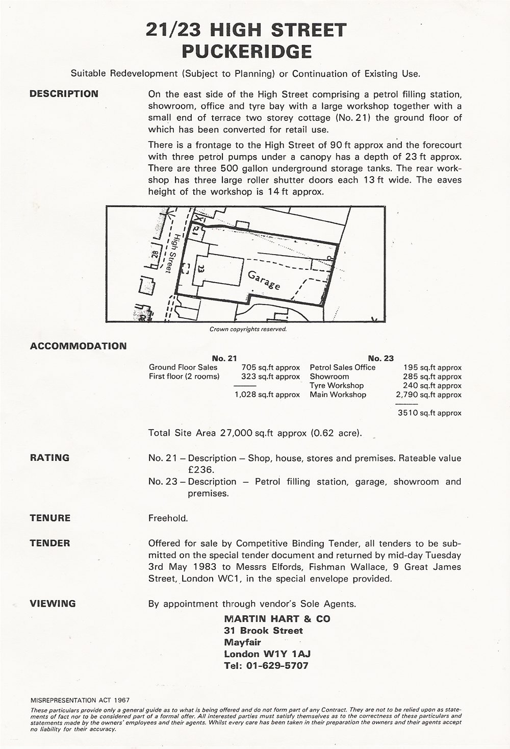 Sales particulars for Nos. 21–23 High Street