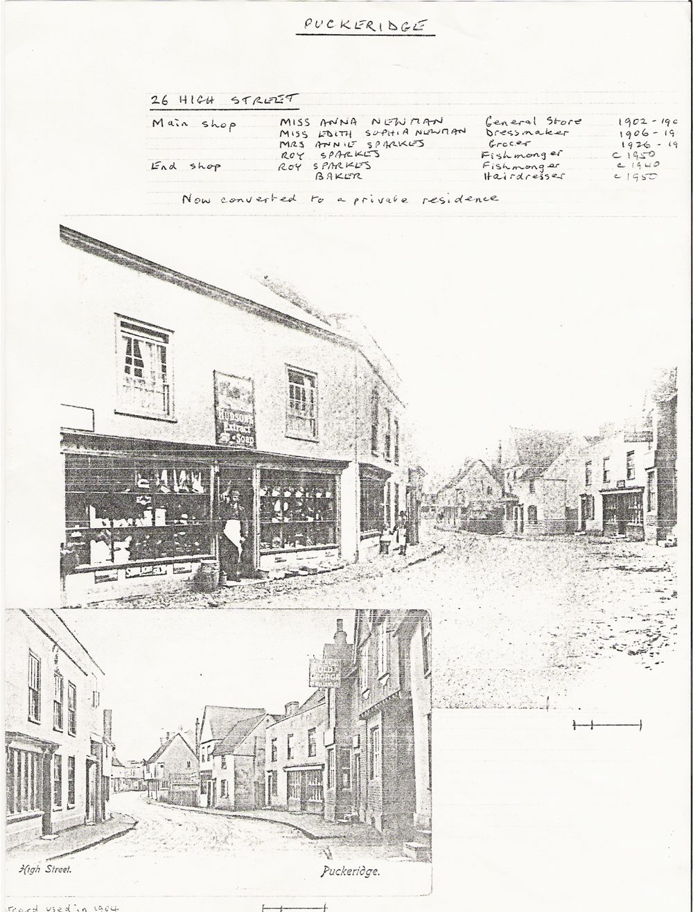 No. 26 High Street, looking south