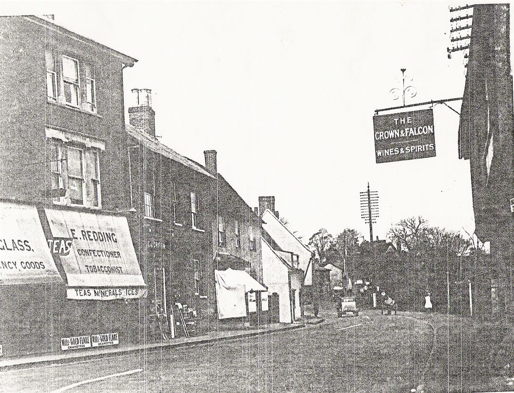 The High Street from the Post Office, looking north